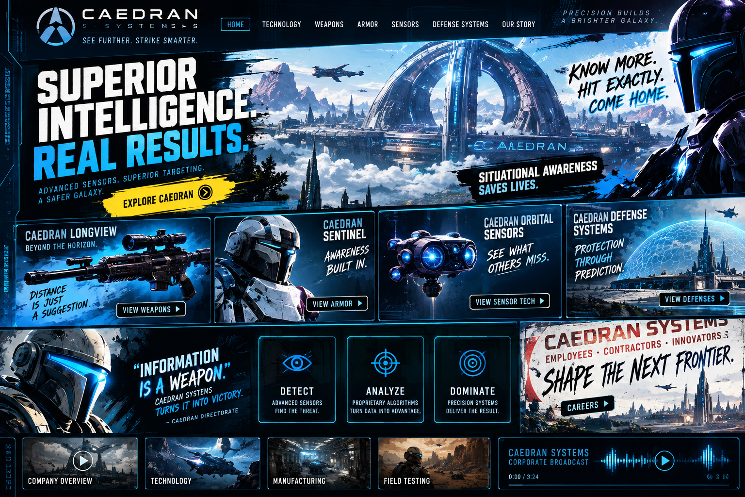 Caedran Systems corporate promotional transmission